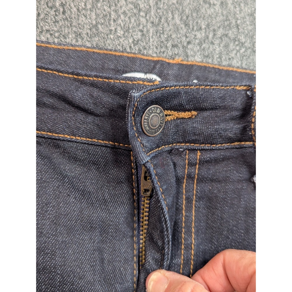 Old‎ Navy Womens Dark Wash Denim Pencil Skirt Size 8 Regular Stretch Knee Length - Picture 2 of 8